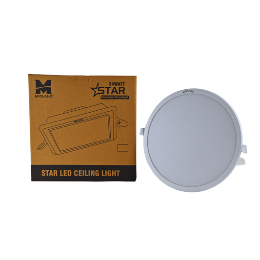 MIDLAND 24W STAR LED ROUND CEILING LIGHT