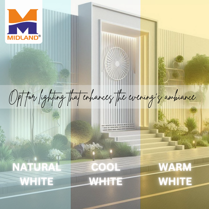 MIDLAND 15W BULKHEAD BLOOM LED WALL LIGHT