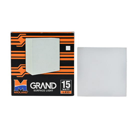 MIDLAND 15W GRAND SURFACE LED SQUARE CEILING LIGHT