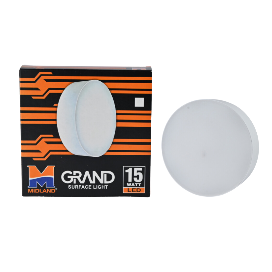 MIDLAND 15W GRAND SURFACE LED ROUND CEILING LIGHT